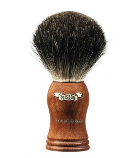 Plisson 955530 Blaireau Pur noir (taille 12), monture bubinga.