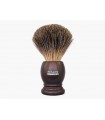 Plisson 955806 Blaireau Pur gris (taille 12), monture marron nacré.