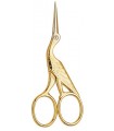 Nogent  hb 520 3015 Ciseaux broder cigogne « HB », 9 cm, dorés.