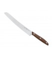 Due Cigni 2c.1011no Couteau a pain,lame 19,5 cm pleine soie acier X50CrMoV15, manche en bois de noyer