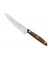 Due Cigni 2c.1004no Couteau cuisine,  lame 14 cm pleine soie acier X50CrMoV15, manche en bois de noyer