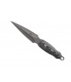 Crkt 2075.cr Couteau de botte Shrill, lame double tranchant 11 cm acier 8Cr13MoV, manche avec plaquettes fibre de résine