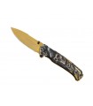 Herbertz 589512 Couteau  12 cm décor squelette au recto/inox au verso Revêtement titanium doré sur la lame et le verso du manche