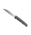 Herbertz 591217 Couteau, lame semi-dentée acier 440 flipper, mécan. ball bearing, manche  16,5 cm g10 noir avec inter. rouges