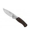 Bück 7836 Couteau Selkirk,  lame acier 420 à cran intérieur et à bouton double, manche 13 cm micarta marron/noir
