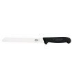 Victorinox 5.2533.21 Couteau à pain, lame à dents 21 cm inox, manche fibrox noir.