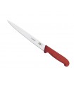 Victorinox 5.3701.20  Couteau dénerver/filet de sole, lame flexible 20 cm inox, manche fibrox rouge.