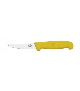 Victorinox 5.5108.10 Couteau saigner lapin, lame 10 cm inox, manche fibrox jaune.