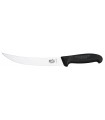 Victorinox  5.7203.25 Couteau abattre/boucher, lame étroite 25 cm inox, dos renversé, manche fibrox noir.