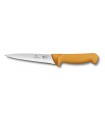 Victorinox 5.8412.18 Couteau désosser/saigner, lame 18 cm inox, manche grillon® jaune.