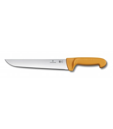 Victorinox 5.8431.31 Couteau, lame 21 cm inox, manche grillon® jaune.