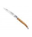 Fontenille Pataud 5612 Couteau Laguiole,  lame en acier 12C27, manche de 12 cm Bois Genévrier
