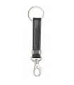Victorinox 4.1853 Passant de ceinture cuir noir, avec mousqueton.