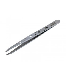 Rubis 1k111 Pince à épiler Elègance Classic 9,5 cm  Grise à trous