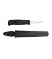 Morakniv 12658 Poignard Basic, lame 8 cm inox, manche et étui nylon noir.