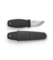Morakniv 12647 Poignard eldris, lame 6 cm inox, manche gomme noir. Etui rigide noir.