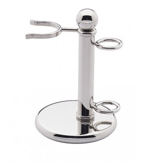 Plisson 5241 Serviteur nickelé pour blaireau et rasoir. Hauteur 11 cm.