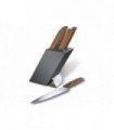 Victorinox 6.7186.6 Bloc lame acier inox manche  cm Bois noyer